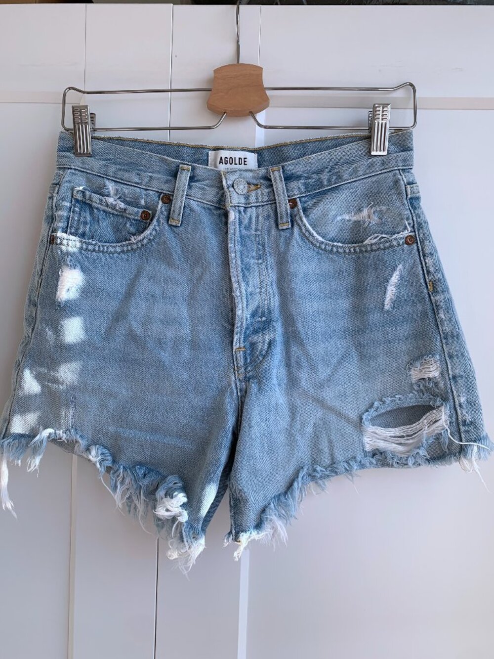 AGOLDE DENIM SHORT  PARKER LONG WOMEN'S SIZE 25